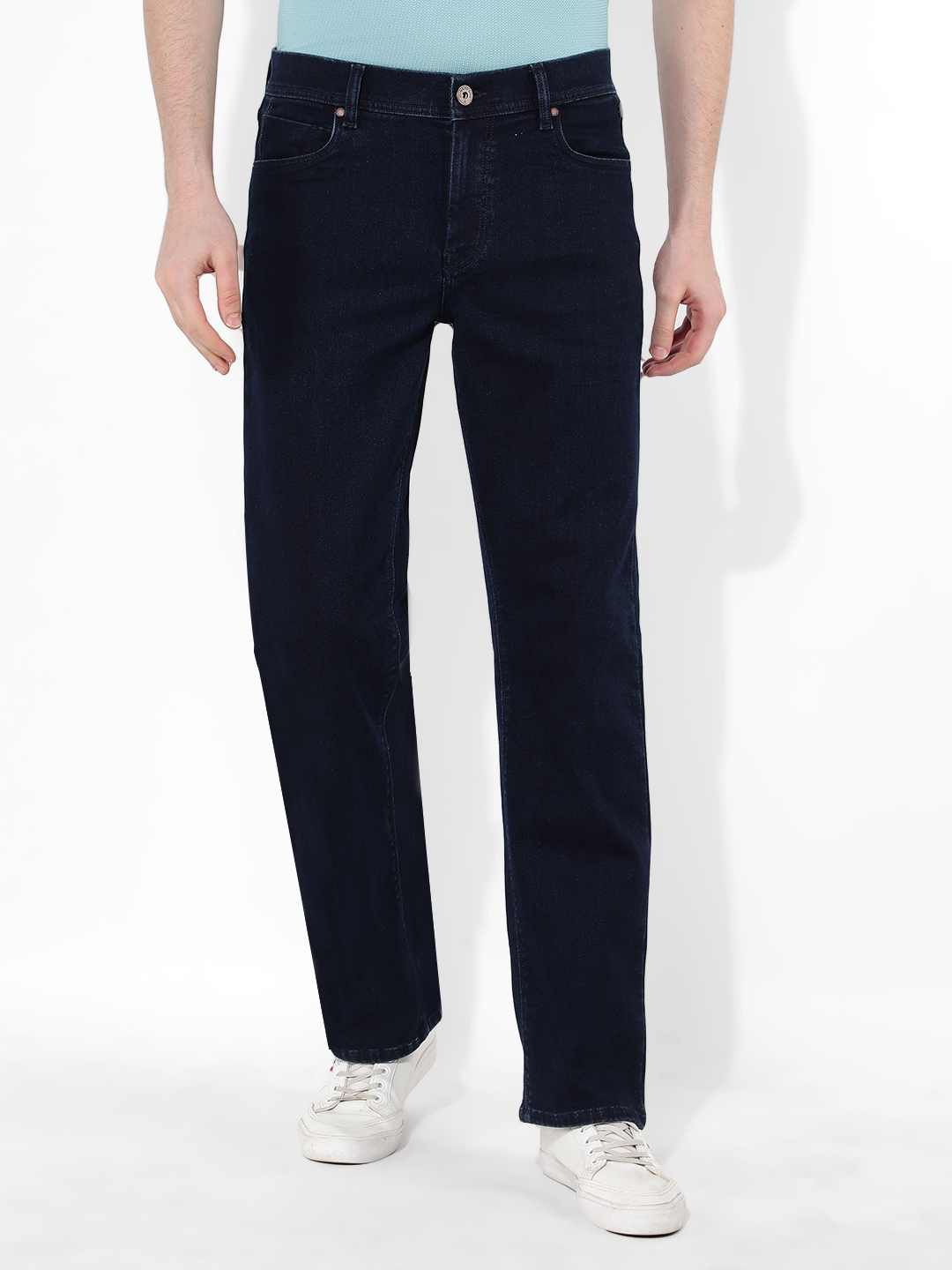 Numero Uno Men Solid Blue Jeans